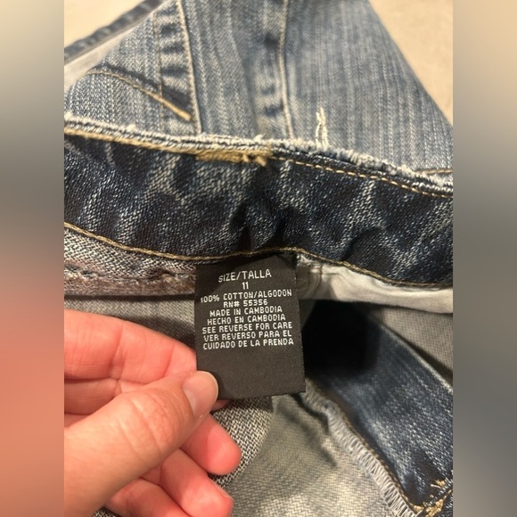 Vintage Y2K Squeeze Jeans Denim Mini Skirt Juniors 11 - Picture 4 of 8